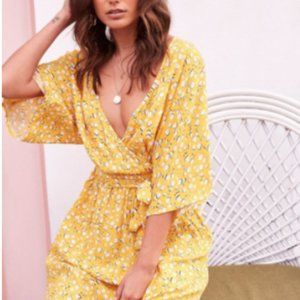 MINKPINK Summer Daisy Midi Dress Size XS